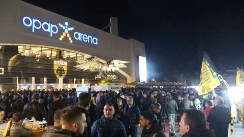 «Ηφαίστειο» η OPAP Arena από τους οπαδούς της ΑΕΚ για το ντέρμπι με τον Παναθηναϊκό